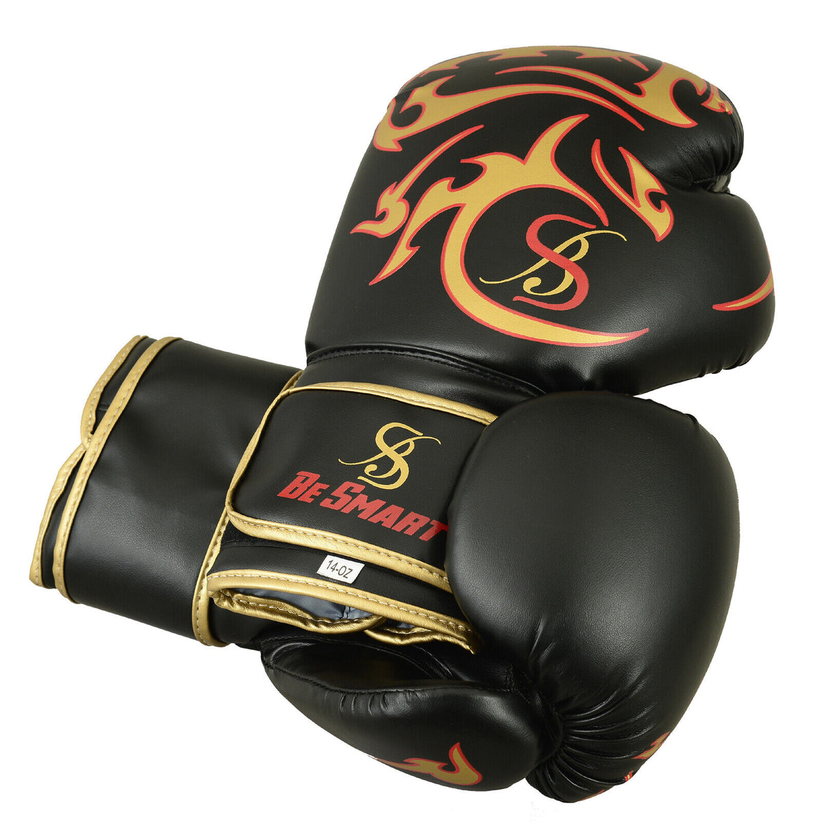 Maya Leather Boxing Gloves Muay Thai Punch Bag Sparring MMA Training Kickboxing - Top Beat Cart