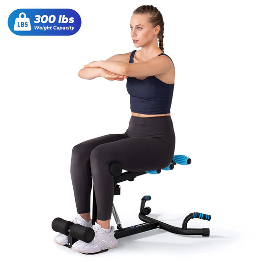 Merach Deep Squat Machine, Multi Level Adjustable Structure with 300Lbs Weight Capacity, Versatile Gear for Abs Glutes Legs Arms Shaping, Practical Sit up Push up Workout Tools, Fitness Equipment for Daily Home Gym Workouts Summervibes