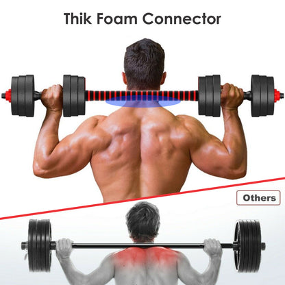 15/20/30/40 Kg Dumbbell Barbell Weight Set Pair Hand Weights Gym Fitness Workout - Top Beat Cart