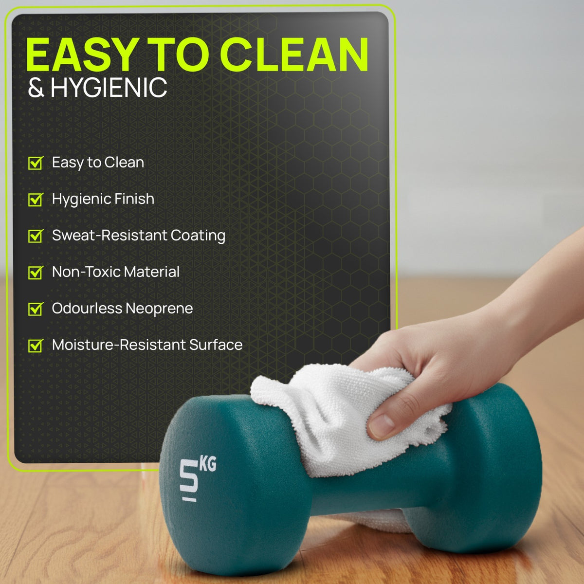Neoprene Dumbbells Hand Weights Pair Exercise Iron Set Home Gym Fitness Aerobic - Top Beat Cart