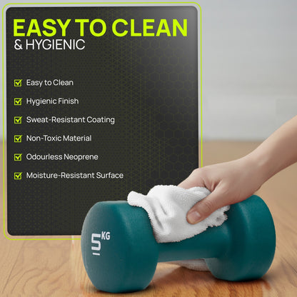Neoprene Dumbbells Hand Weights Pair Exercise Iron Set Home Gym Fitness Aerobic - Top Beat Cart