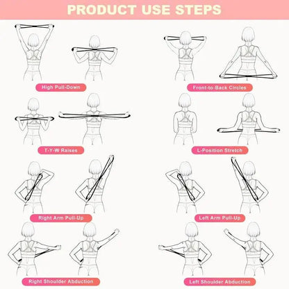 YICF Portable Figure-8 Resistance Band, Unisex Fitness Equipment for On-The-Go Workouts. Silicone Elastic Band, Suitable for Gyms, Yoga, and Pilates. Ideal for Home Workouts and Travel. Tiktokshopspringglowup