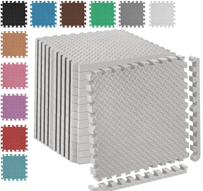 EVA INTERLOCKING FLOOR MATS SOFT FOAM GYM FLOORING MAT YOGA TILES 25 MM 60X60Cm - Top Beat Cart