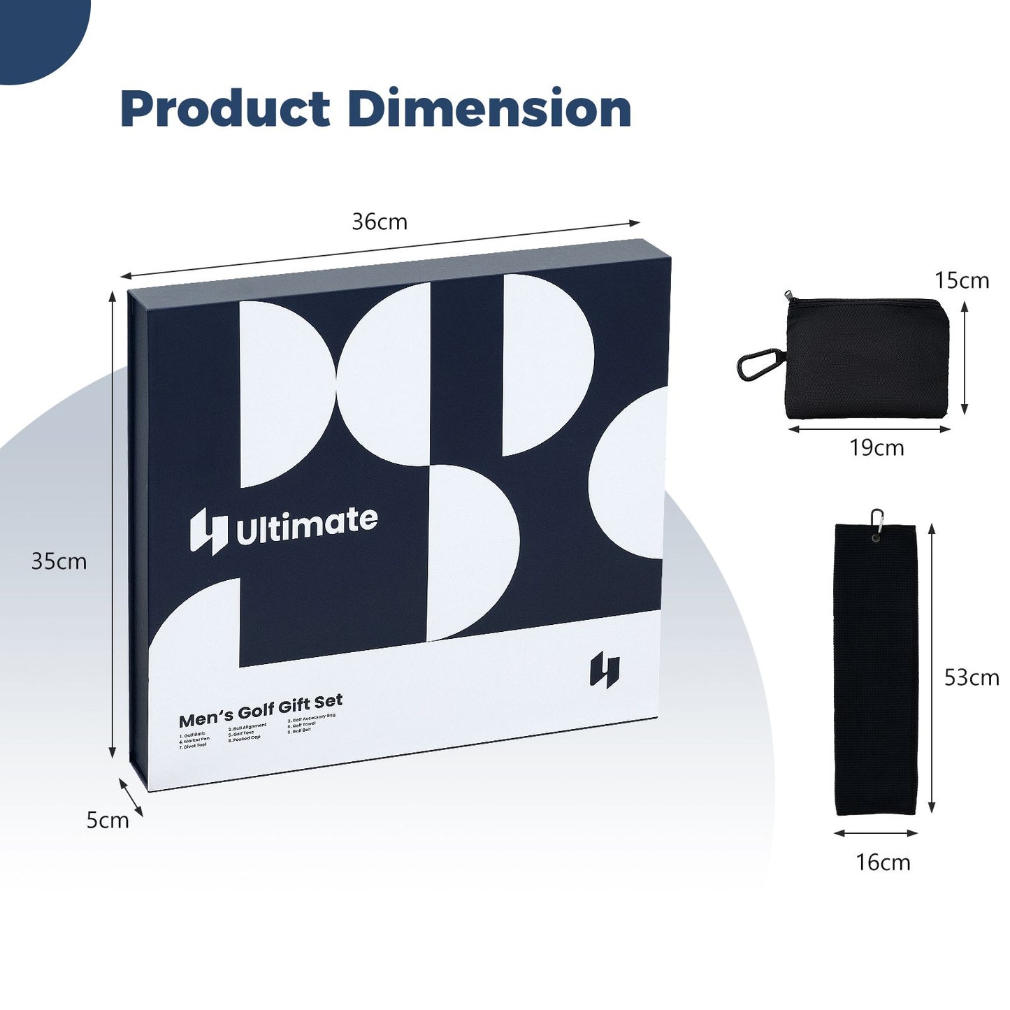 Complete Golf Accessories Set Hi-End Golf Gift Box for Men/Women