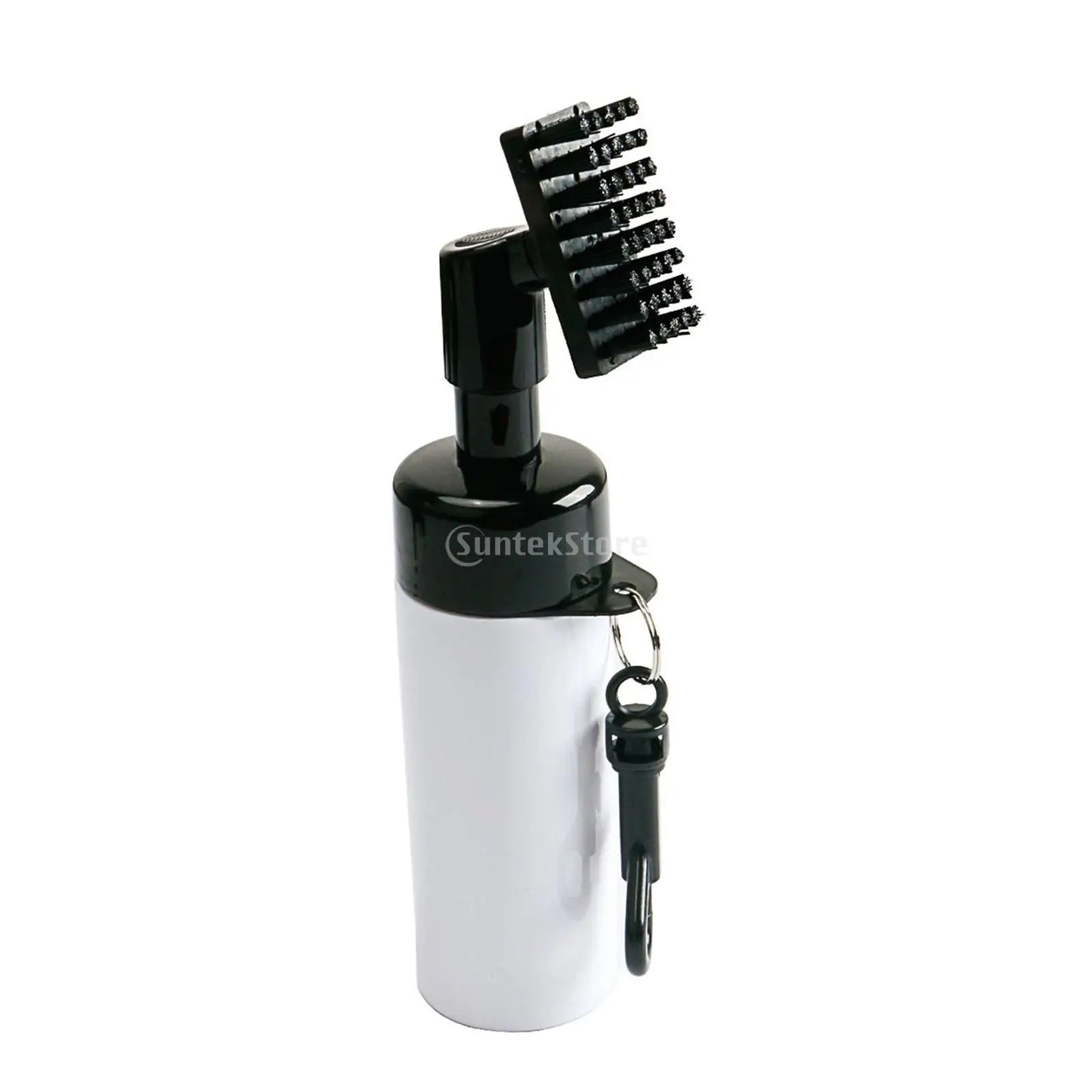 Protable Golf Club Groove Brush Plastic Cleaning Brush Golf Cleaner with Water Bottle Self-Contained Water Brush - Black Ball