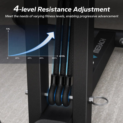 Merach Deep Squat Machine, Multi Level Adjustable Structure with 300Lbs Weight Capacity, Versatile Gear for Abs Glutes Legs Arms Shaping, Practical Sit up Push up Workout Tools, Fitness Equipment for Daily Home Gym Workouts Summervibes