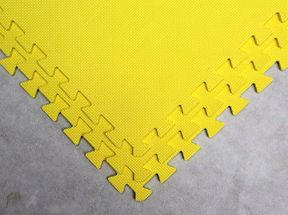 Black Interlocking Mat Yoga Exercise Gym Fitness Gymnastics Soft Foam Floor Mats