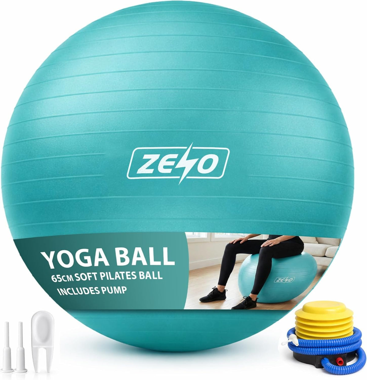 EXERCISE GYM BALL SWISS PILATES YOGA CORE TRAINING PREGNANCY BIRTHING ANTI-BURST - Top Beat Cart