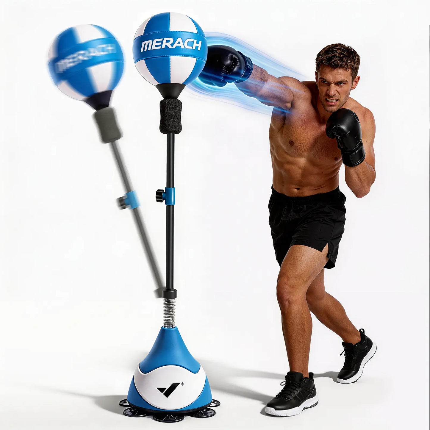 Merach Boxing Bag Punching Bag with Stand Height Adjustable - Speed Bag for Training, Boxing Equipment, Stress Relief & Fitness Boxing Equipment Summervibes