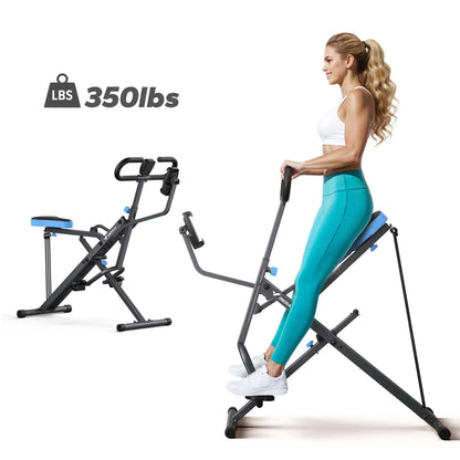 Merach 2-In-1 Squat Rowing Machine, Adjustable Resistance Glutes Leg Workout Equipment with LCD Monitor, 350LBS Capacity Home Gym Exercise for Women Summervibes