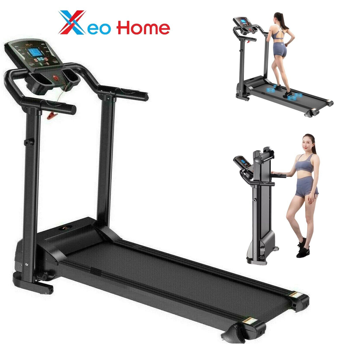 Treadmill Electric Running Walking Machine Manual 9% Incline Home Gym Folding UK - Top Beat Cart