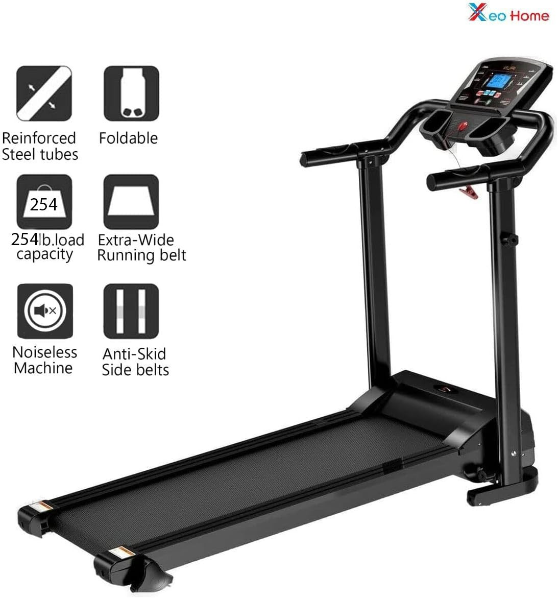 Treadmill Electric Running Walking Machine Manual 9% Incline Home Gym Folding UK - Top Beat Cart