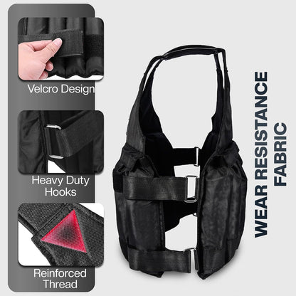 5-20 Kg Weighted Vest Gym Running Fitness Sports Training Weight Loss Jacket UK