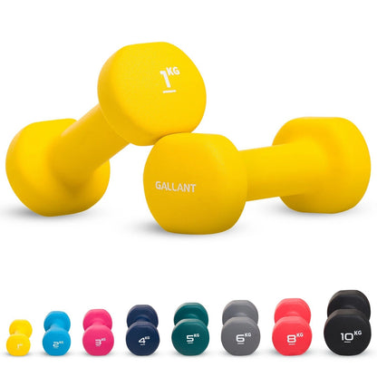 Neoprene Dumbbells Hand Weights Pair Exercise Iron Set Home Gym Fitness Aerobic - Top Beat Cart