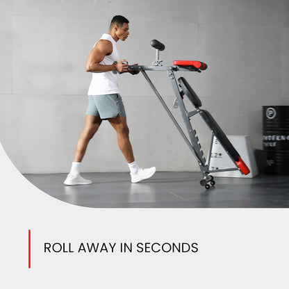 Finer Form Multi-Functional Adjustable FID Weight Bench and Roman Chair - Top Beat Cart
