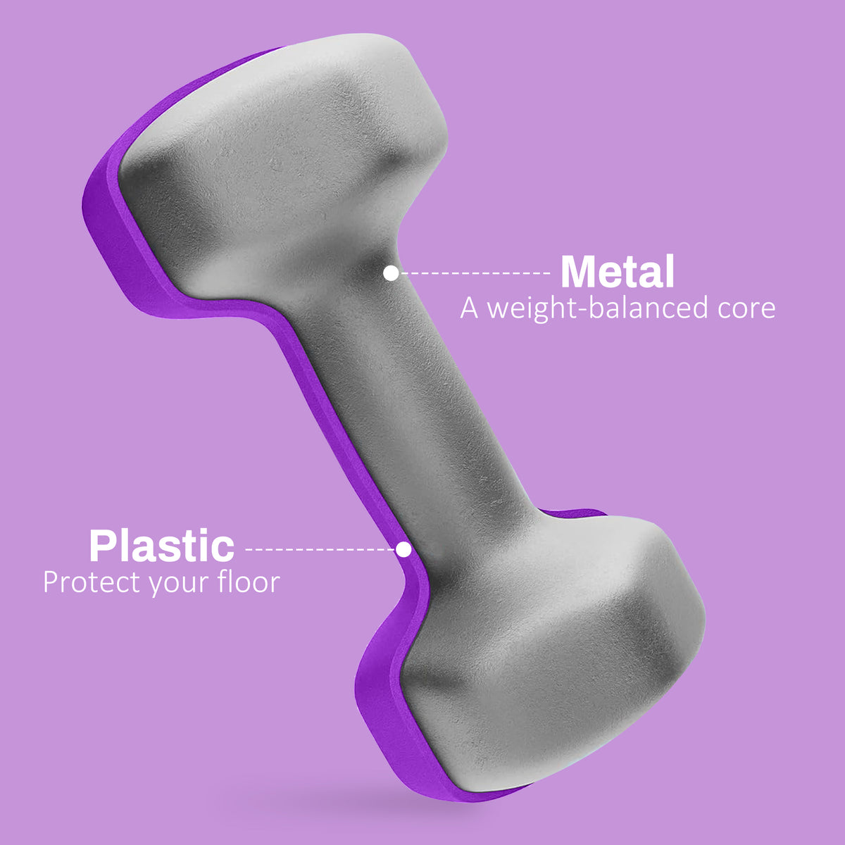 Set of 6 Dumbbells, Hexagonal Weights Pair, 2 X 3Kg, 2 X 4Kg, 2 X 5Kg - Top Beat Cart