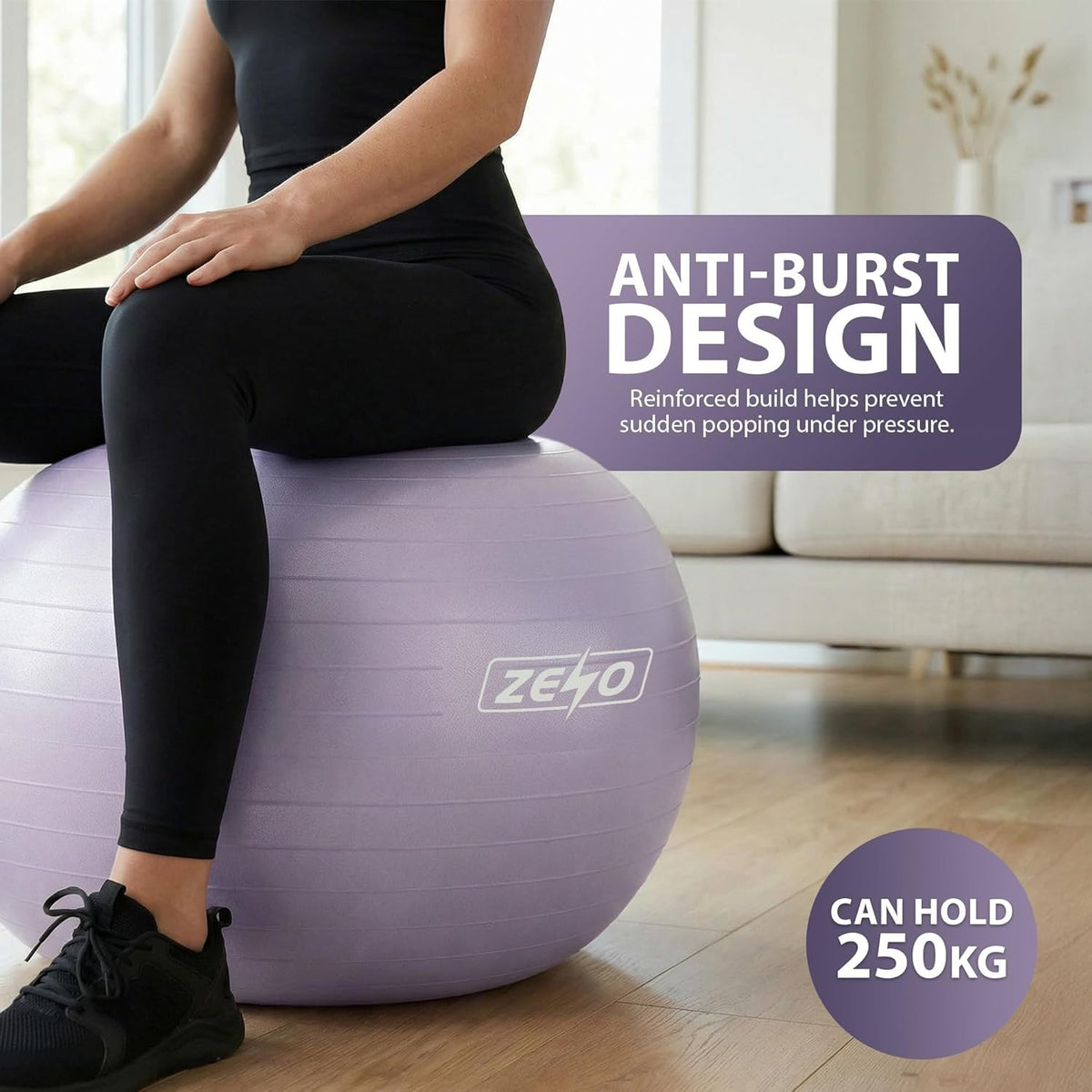 EXERCISE GYM BALL SWISS PILATES YOGA CORE TRAINING PREGNANCY BIRTHING ANTI-BURST - Top Beat Cart