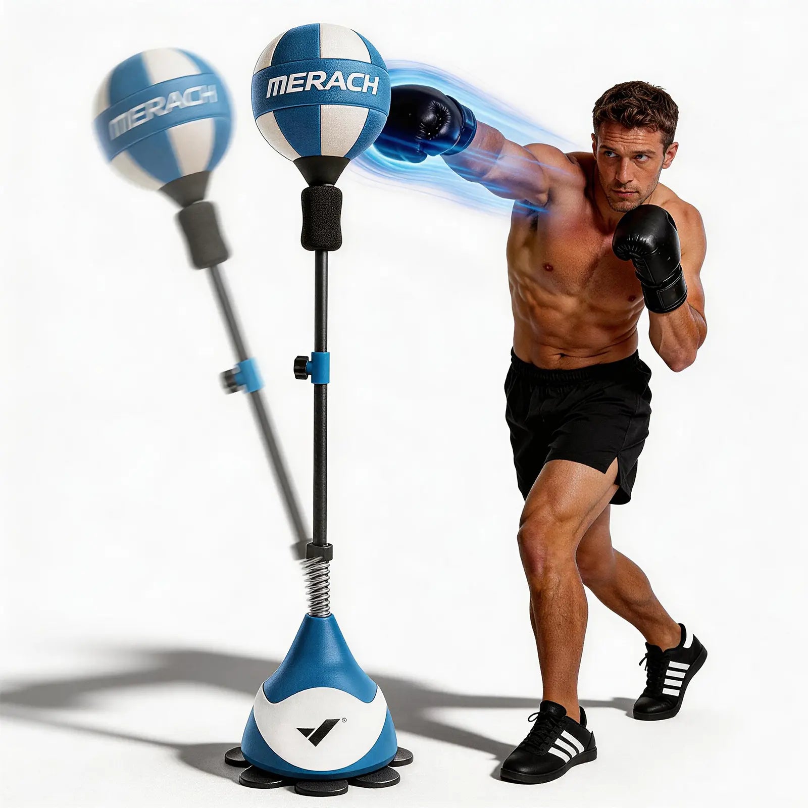 Merach Boxing Bag Punching Bag with Stand Height Adjustable - Speed Bag for Training, Boxing Equipment, Stress Relief & Fitness Boxing Equipment Summervibes