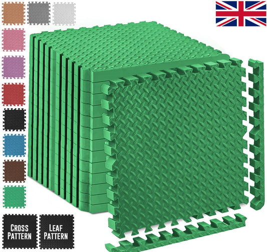 EVA INTERLOCKING FLOOR MATS SOFT FOAM GYM FLOORING MAT YOGA TILES 25 MM 60X60Cm - Top Beat Cart