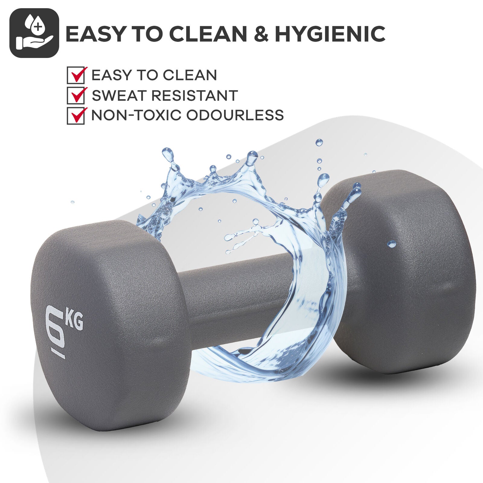 Neoprene Dumbbells Hand Weights Pair Exercise Iron Set Home Gym Fitness Aerobic