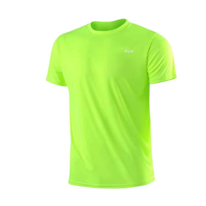 Men'S Quick Dry Short Sleeve Gym Running Moisture Wicking round Neck T-Shirt Training Exercise Gym Sport Shirt Tops Lightweight - Top Beat Cart