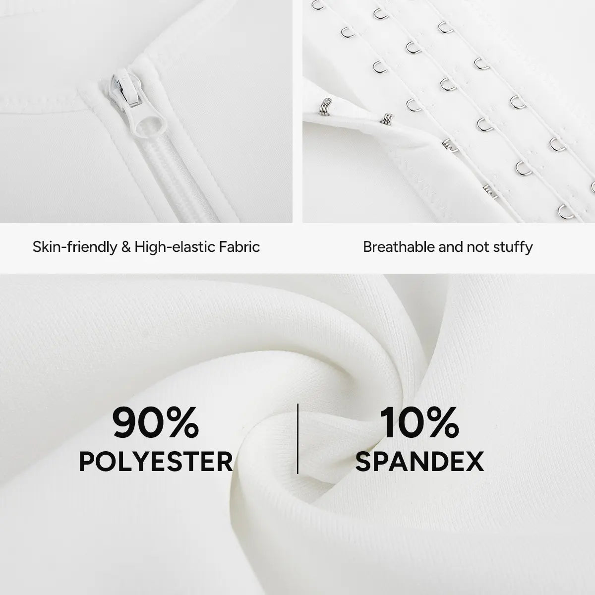 【Nebility】Men'S Waist Trainer Trimmer Compression Vest Steel Bone Support Outdoor Sport Exercise Athletic Shapewear Fitness Zipper#Summervibes