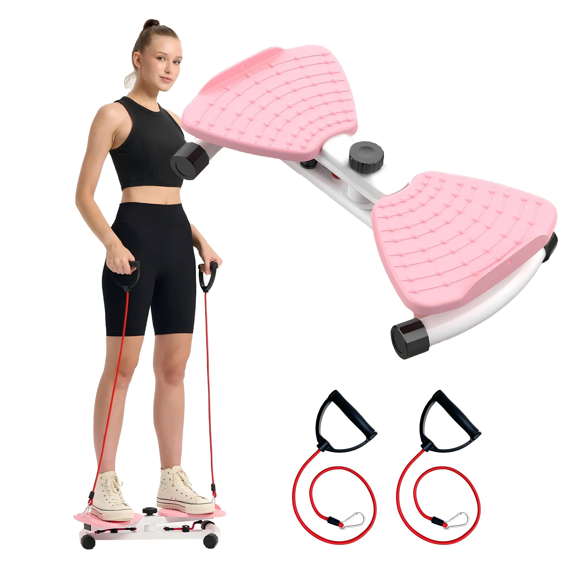 HOTWAVE Ab Board Waist Twist Machine and Women Core Workout Exercise Equipment Portable Waist Toner for Aerobic Exercise Summervibes