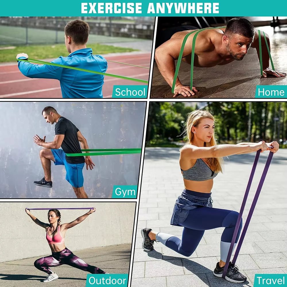 Resistance Band Heavy Duty Latex Sports Elastic Belt Pull up Assist Bands for Pilates Workout Out Fitness Shape Body Home Gym - Top Beat Cart