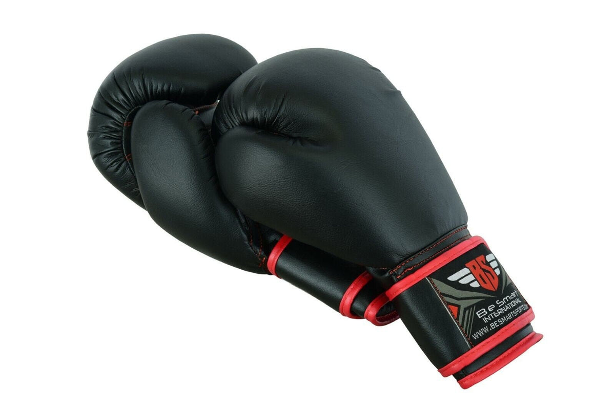 Maya Leather Boxing Gloves Muay Thai Punch Bag Sparring MMA Training Kickboxing - Top Beat Cart