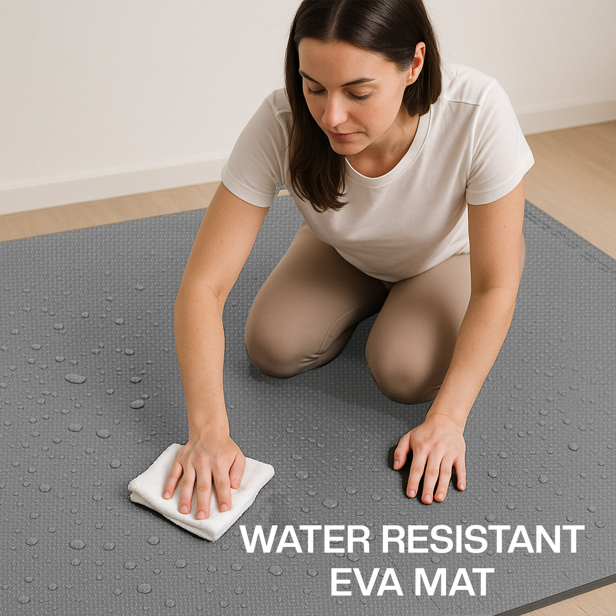 EVA INTERLOCKING FLOOR MATS SOFT FOAM GYM FLOORING MAT YOGA TILES 25 MM 60X60Cm - Top Beat Cart