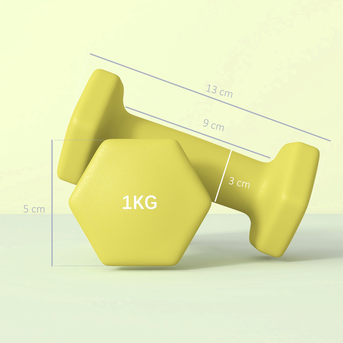 Set of 6 Dumbbells, Hexagonal Weights Pair, 2 X 3Kg, 2 X 4Kg, 2 X 5Kg - Top Beat Cart