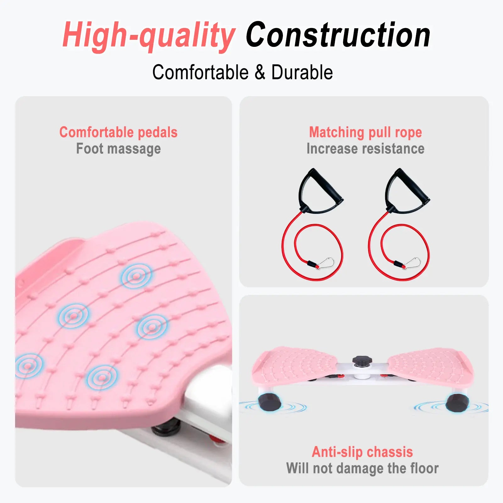 HOTWAVE Ab Board Waist Twist Machine and Women Core Workout Exercise Equipment Portable Waist Toner for Aerobic Exercise Summervibes