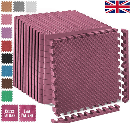 EVA INTERLOCKING FLOOR MATS SOFT FOAM GYM FLOORING MAT YOGA TILES 25 MM 60X60Cm - Top Beat Cart