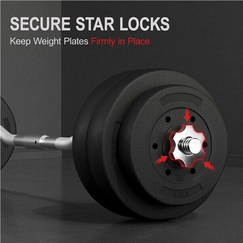 Barbell Weight Set 30Kg/25Kg/20Kg Barbell Adjustable Gym Weight for Home Fitness - Top Beat Cart