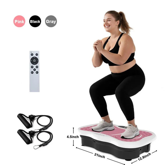 Hophorse Vibration Plate Exercise Machine 180 Speed Oscillating Platform 330 Lbs Capacity Full-Body Workout for Men Women Home Gym with Remote LED Display Vertical Stepper