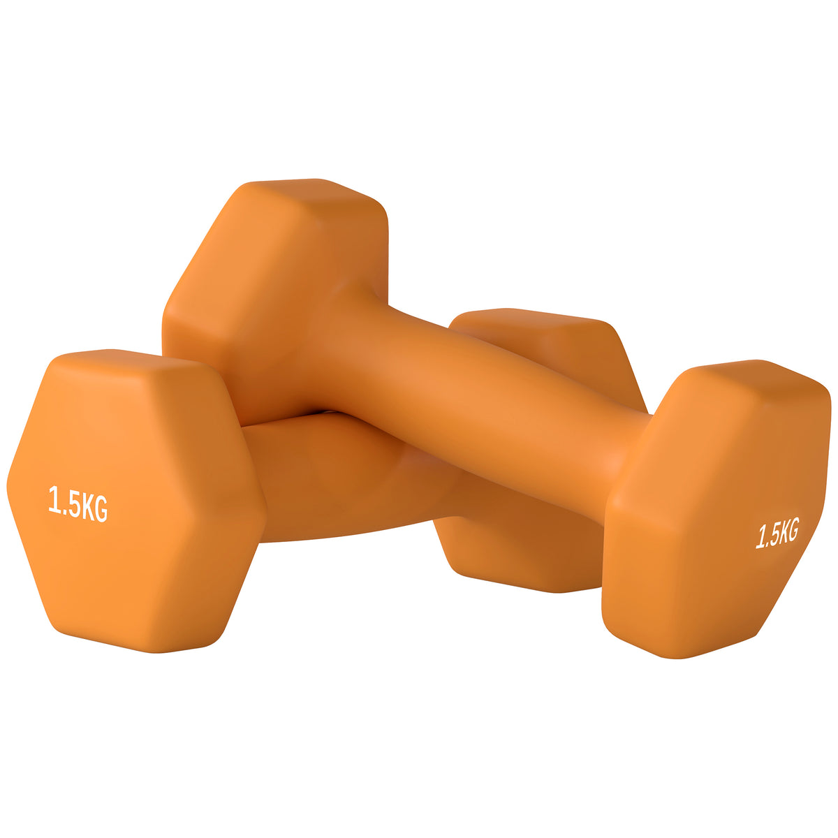 Set of 6 Dumbbells, Hexagonal Weights Pair, 2 X 3Kg, 2 X 4Kg, 2 X 5Kg - Top Beat Cart