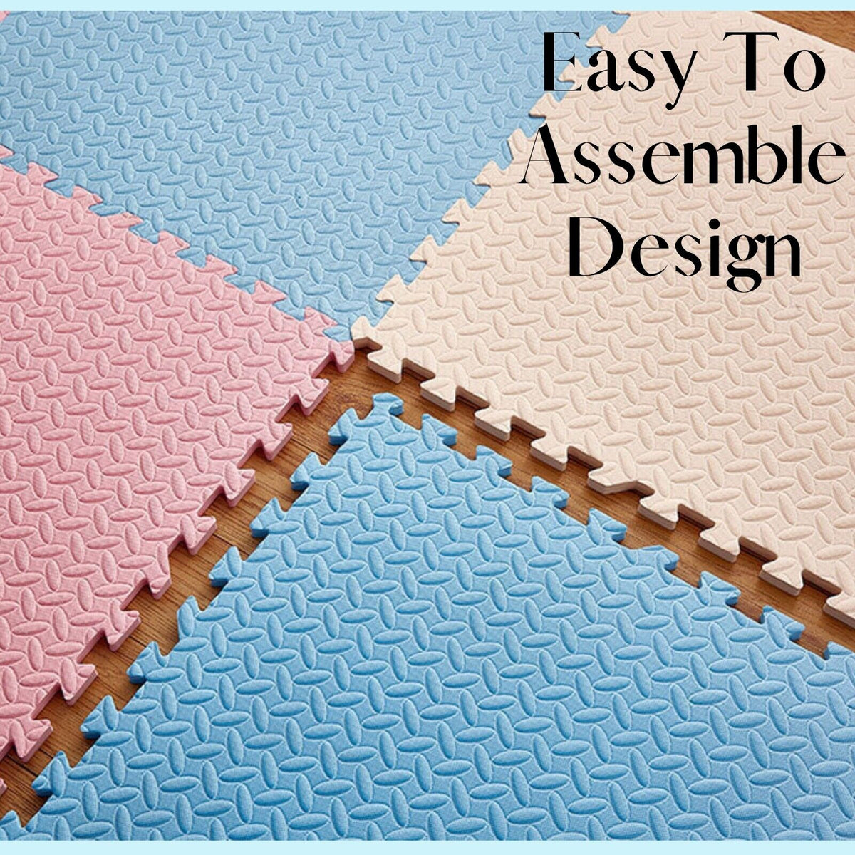 EVA INTERLOCKING FLOOR MATS SOFT FOAM GYM FLOORING MAT YOGA TILES 25 MM 60X60Cm - Top Beat Cart