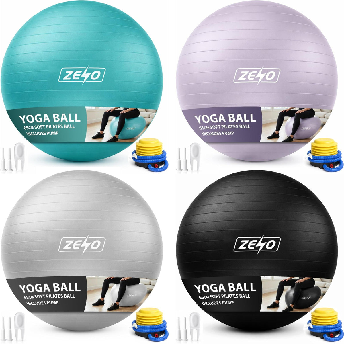 EXERCISE GYM BALL SWISS PILATES YOGA CORE TRAINING PREGNANCY BIRTHING ANTI-BURST - Top Beat Cart