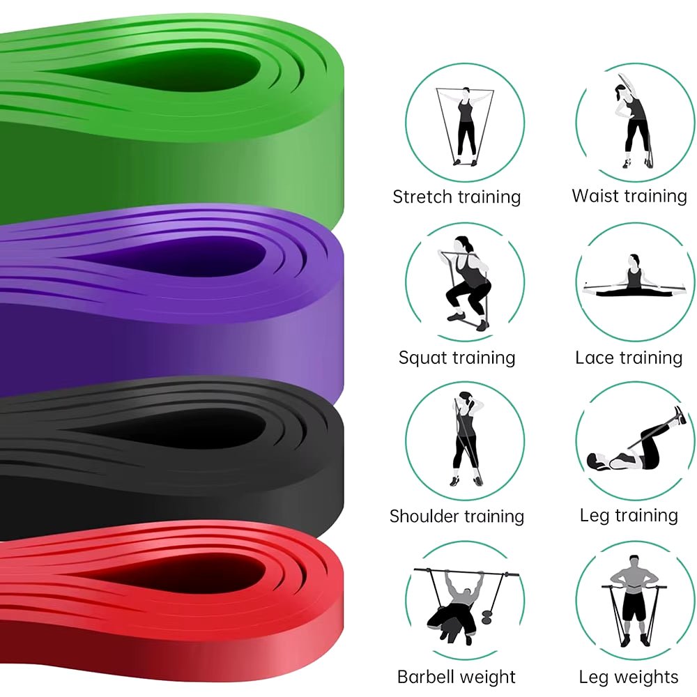 Resistance Band Heavy Duty Latex Sports Elastic Belt Pull up Assist Bands for Pilates Workout Out Fitness Shape Body Home Gym - Top Beat Cart