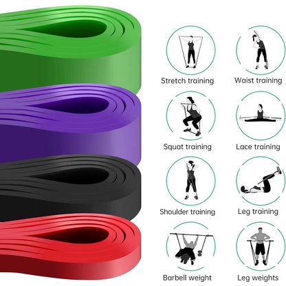 Resistance Band Heavy Duty Latex Sports Elastic Belt Pull up Assist Bands for Pilates Workout Out Fitness Shape Body Home Gym - Top Beat Cart