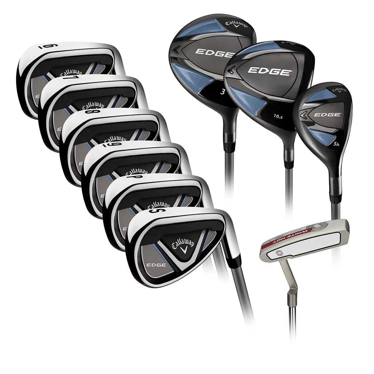 Edge 10-Piece Graphite Golf Club Set - Right Handed