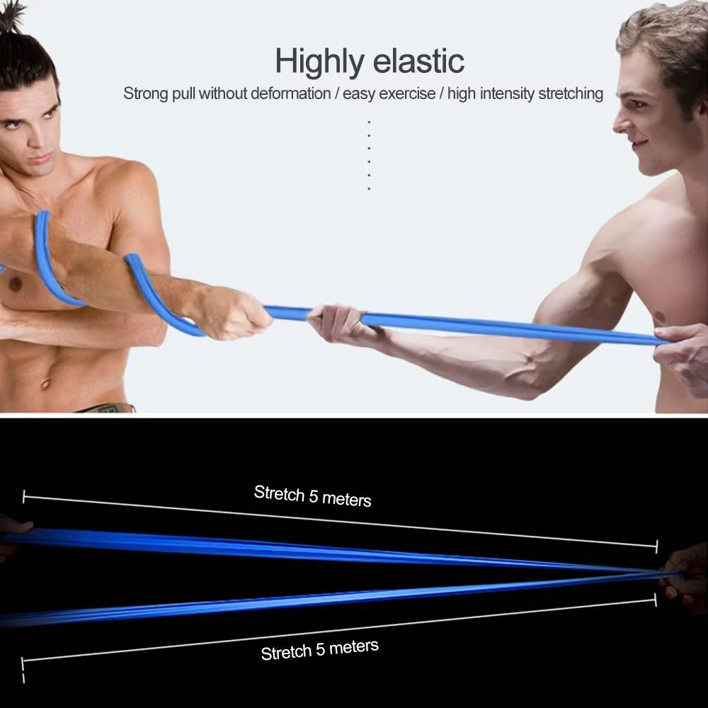 Yoga Elastic Bands Portable Pilates Hip Circle Expander Bands Latex Tension Gym Family Strength Training Resistance Belt - Top Beat Cart