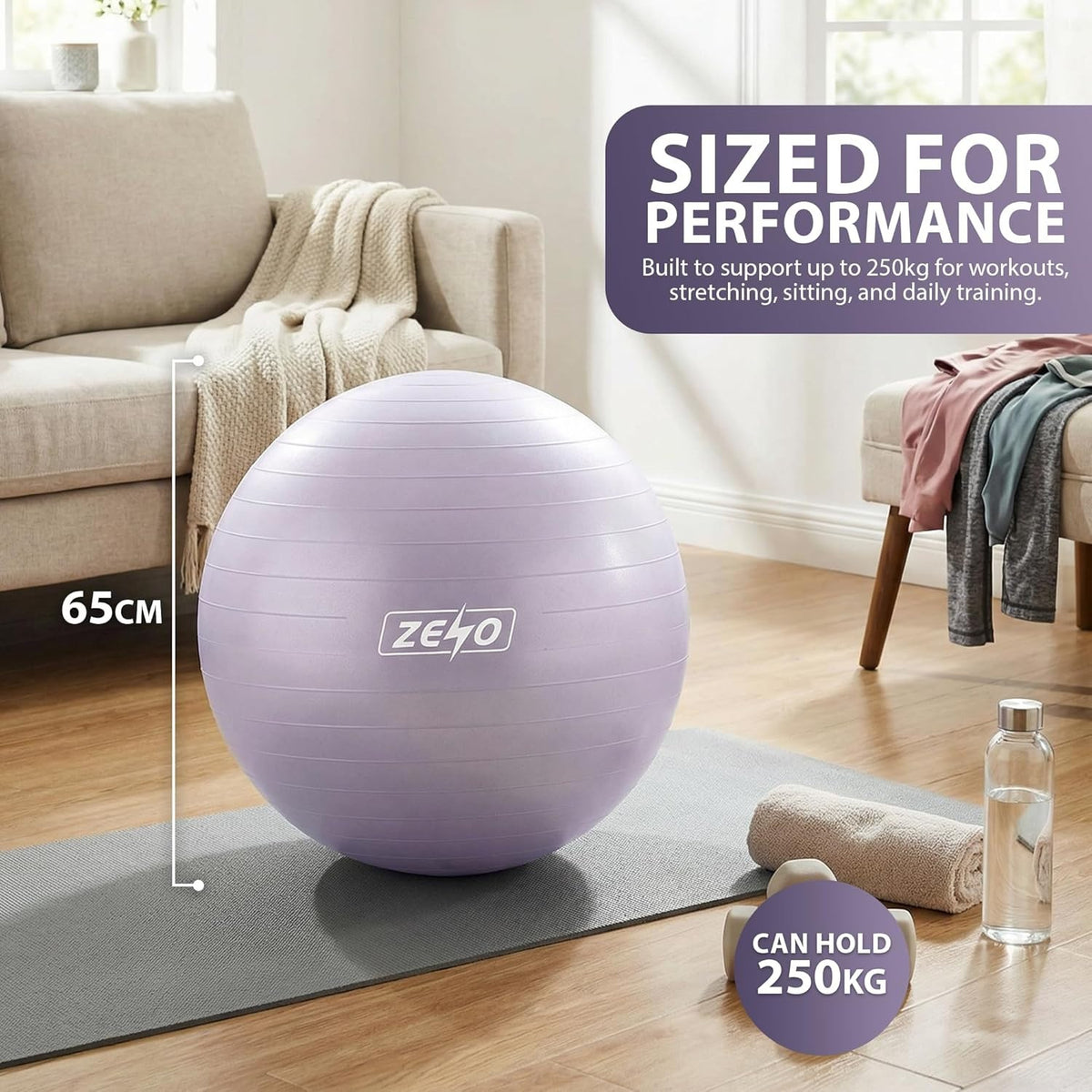 EXERCISE GYM BALL SWISS PILATES YOGA CORE TRAINING PREGNANCY BIRTHING ANTI-BURST - Top Beat Cart