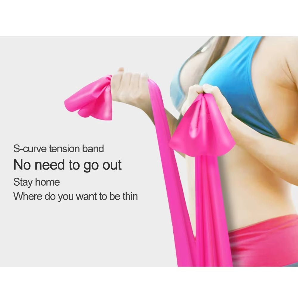 Yoga Elastic Bands Portable Pilates Hip Circle Expander Bands Latex Tension Gym Family Strength Training Resistance Belt - Top Beat Cart