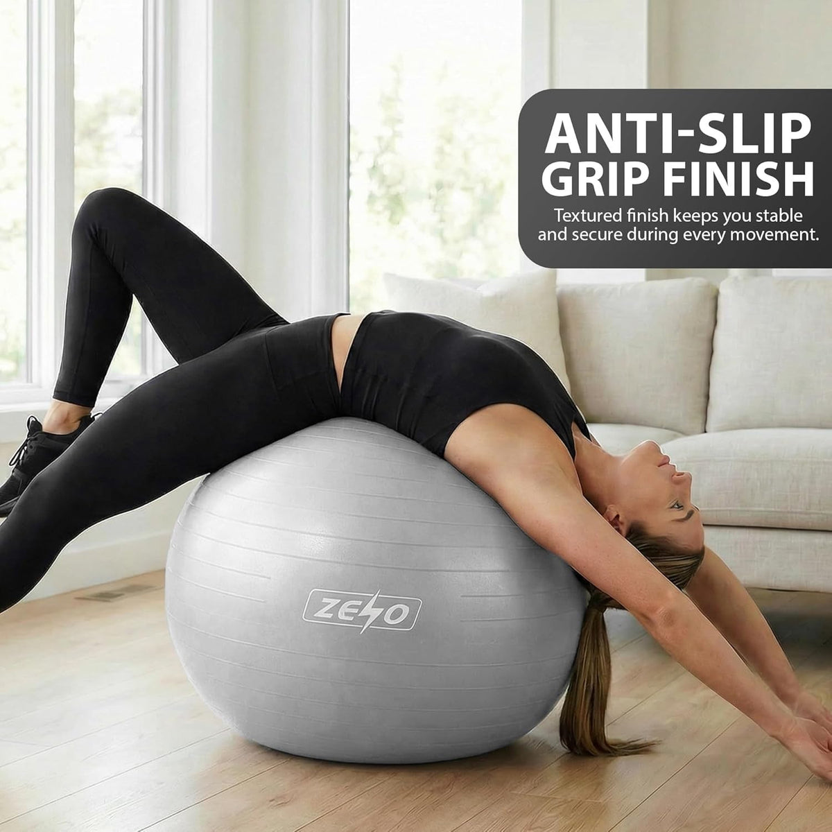 EXERCISE GYM BALL SWISS PILATES YOGA CORE TRAINING PREGNANCY BIRTHING ANTI-BURST - Top Beat Cart