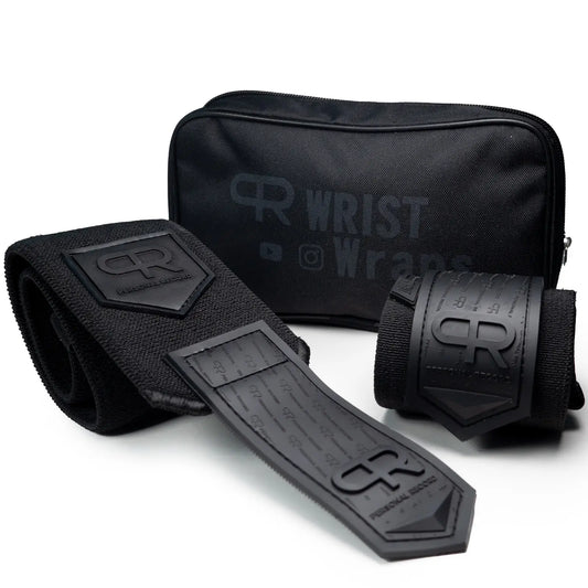 PR Heavy Duty Premium Wrist Wraps - Enhance Grip Strength, Stability, Injury Prevention