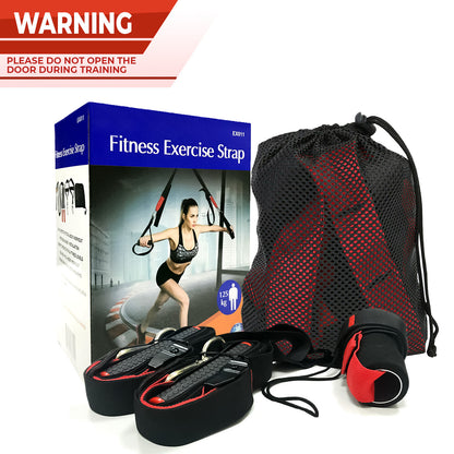 Fitness Exercise Suspension Strap Home Gym Sports Total Body Workout Training - Top Beat Cart
