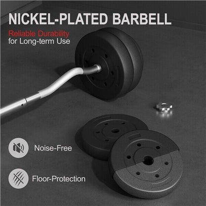 Barbell Weight Set 30Kg/25Kg/20Kg Barbell Adjustable Gym Weight for Home Fitness - Top Beat Cart