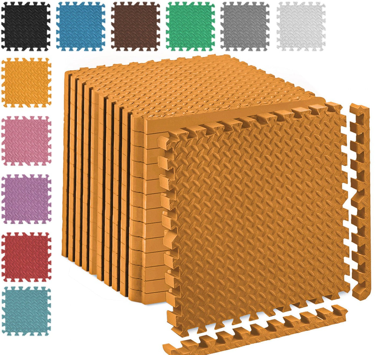 EVA INTERLOCKING FLOOR MATS SOFT FOAM GYM FLOORING MAT YOGA TILES 25 MM 60X60Cm - Top Beat Cart