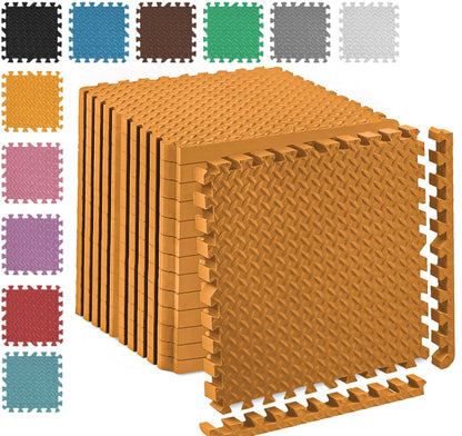 EVA INTERLOCKING FLOOR MATS SOFT FOAM GYM FLOORING MAT YOGA TILES 25 MM 60X60Cm - Top Beat Cart